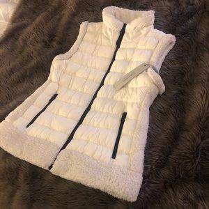 Calvin Klein white puffer vest NWT